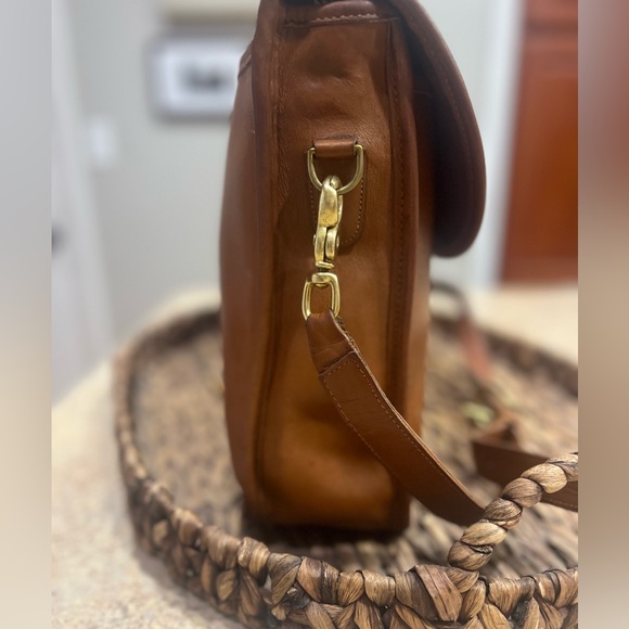 AUTHENTIC Vintage British Tan Leather Coach Briefcase-5264 Lexington 80s Unisex - Picture 4 of 12